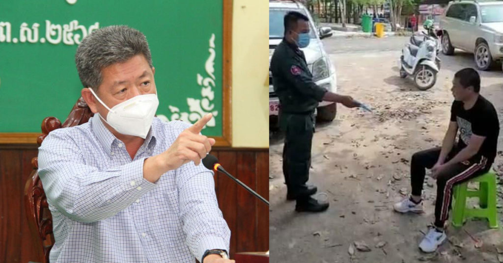 អភិបាលខេត្តព្រះសីហនុ បញ្ជាឱ្យសមត្ថកិច្ចរៀបចំនីតិវិធីស្នើសុំបណ្តេញចេញជនជាតិចិនម្នាក់ និងមិនអនុញ្ញាតឱ្យចូលកម្ពុជាជារៀងរហូត ព្រោះផ្គើនបំរាមណែនាំ និងមិនអនុវត្តកាតព្វកិច្ចពាក់ម៉ាស