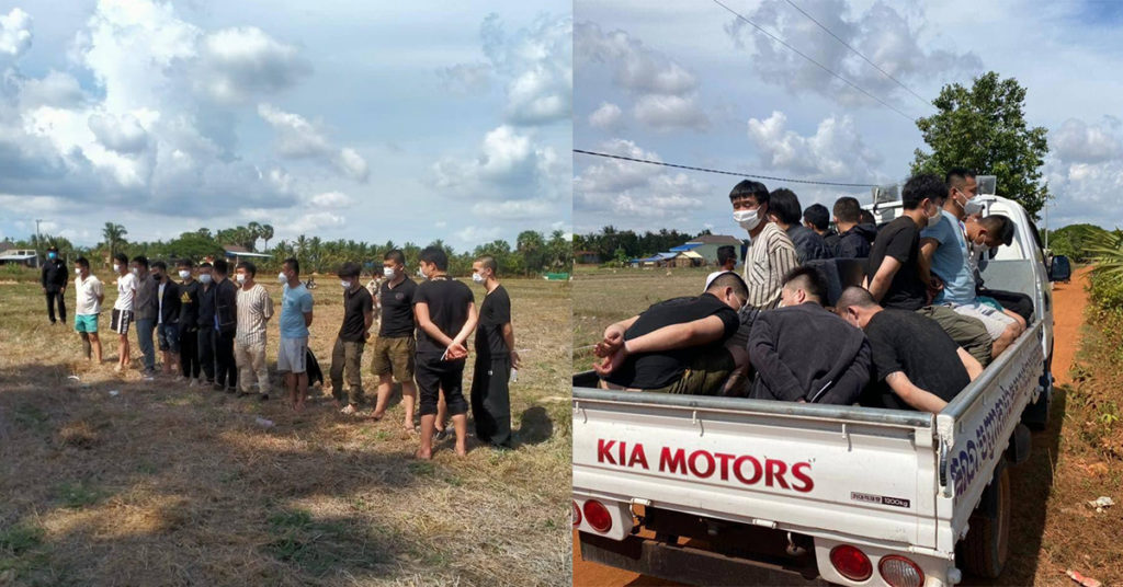 BREAKING: បង្ក្រាបជនជាតិចិន១១នាក់ នៅខេត្តកំពត ដែលកំពុងលួចធ្វើដំណើរឆ្លងខេត្ត មករាជធានីភ្នំពេញ ដោយបន្លំជិះក្នុងឡានដឹកទំនិញ