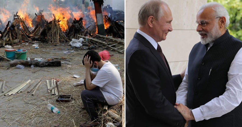 រុស្ស៊ីត្រៀមដឹកជំនួយយ៉ាងច្រើនទៅកាន់ប្រទេសឥណ្ឌា ដើម្បីជួយប្រយុទ្ធតស៊ូនឹងកូវីដ-១៩