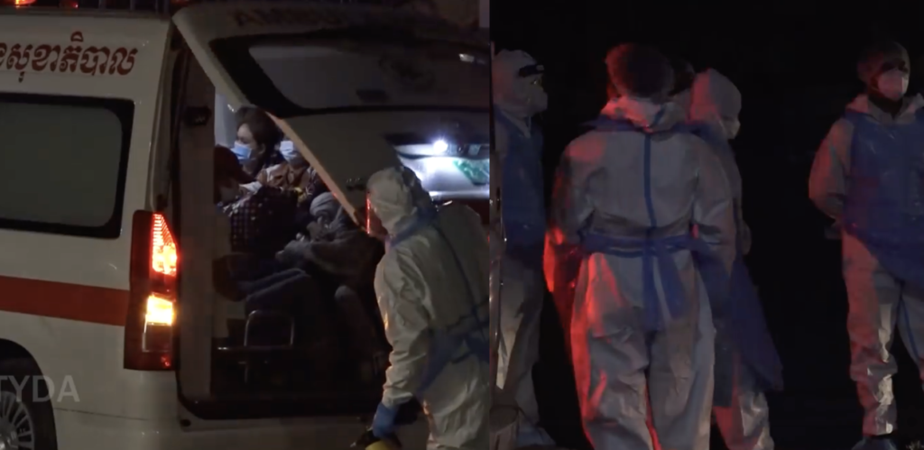 យប់មិញនេះ រថយន្តសង្គ្រោះបន្ទាន់ជាច្រើនគ្រឿង បានចេញទៅយកអ្នកកើតជំងឺកូវីដ រហូតដល់ទៅ ១២១នាក់ នៅភូមិ ២៣ សង្កាត់បឹងកក់២