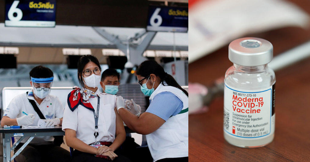 នៅប្រទេសថៃអ្នកចង់ចាក់វ៉ាក់សាំងអាមេរិក Moderna នឹងត្រូវចំណាយក្រោម ១០០ដុល្លារសម្រាប់២ដូស