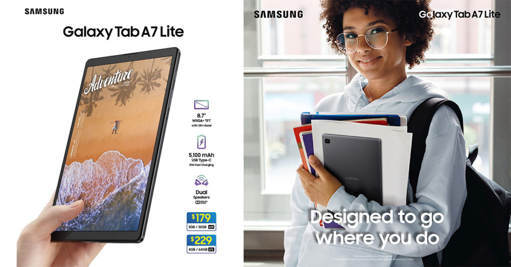 ថេបប្លេត Galaxy Tab A7 Lite ដែលល្បី មានរាងស្អាត និងតម្លៃពិសេសឥឡូវនេះបានដាក់លក់ផ្លូវការហើយ…!!