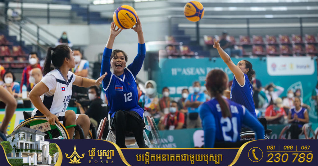 ក្រុមបាល់បោះជិះរទេះនារីកម្ពុជា ចាប់ផ្តើមប្រកួតដំបូងដោយយកឈ្នះក្រុមឡាវ ក្នុងលទ្ធផល ១១ ទល់ ៥