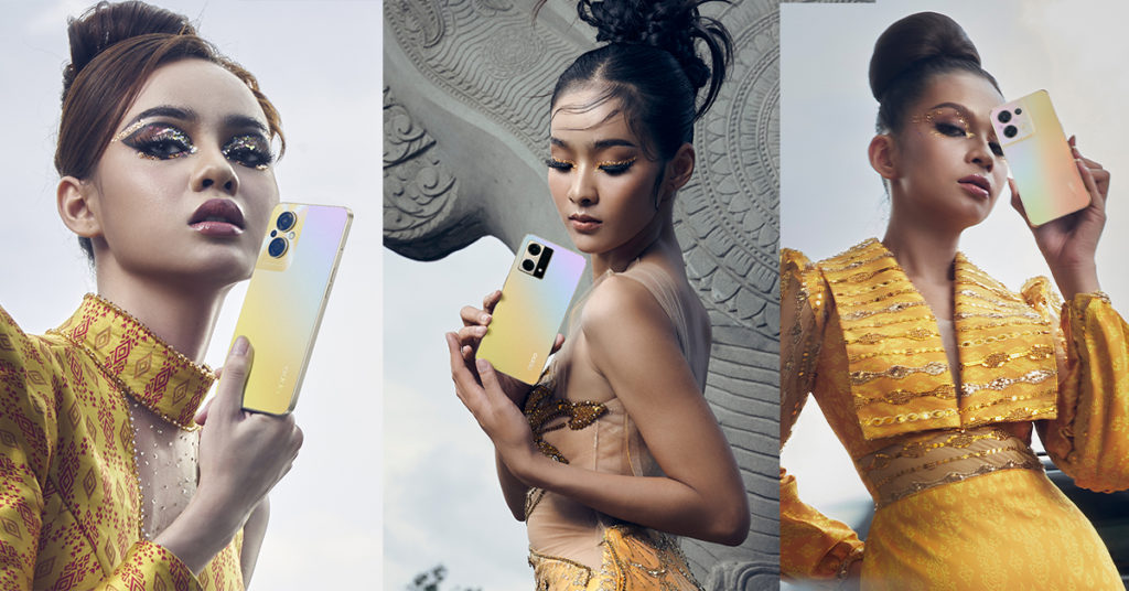 OPPO Reno8 Series ស្អាតសាហាវជាមួយពណ៌មាសប្រណីត កាន់តែឈ្លក់វង្វេង នឹងមកដល់ឆាប់ៗនេះ!