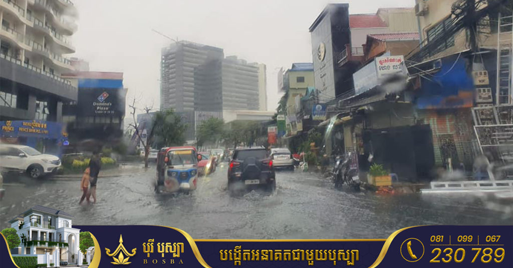 ចាប់ពីថ្ងៃស្អែក ដល់ថ្ងៃទី២៣ ខែសីហា កម្ពុជាទទួលរងឥទ្ធិពលខ្យល់មូសុងនិរតី  អាចមានភ្លៀងធ្លាក់ជាបន្តបន្ទាប់ បណ្ដាលឱ្យភូមិសាស្ត្រមួយចំនួនប្រឈមនឹងជំនន់ទឹកភ្លៀង