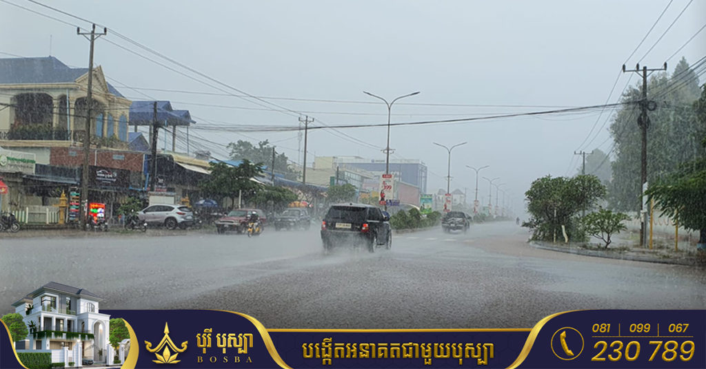 ចាប់ពីថ្ងៃស្អែក ដល់ថ្ងៃទី៣០ ខែសីហា កម្ពុជានឹងទទួលរងឥទ្ធិពលពីជ្រលងសម្ពាធទាបឥណ្ឌា អាចមានភ្លៀងធ្លាក់ លាយឡំដោយផ្គរ រន្ទះ និងខ្យល់កន្ត្រាក់