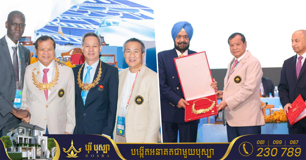 លោកបណ្ឌិត ថោង ខុន ទទួលបានគ្រឿងឥស្សរិយយសថ្នាក់ខ្ពស់បំផុត «ខ្សែកមាស» ពី OCA