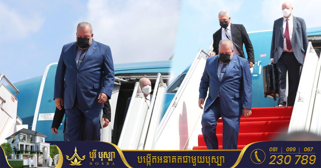 នាយករដ្ឋមន្ត្រីគុយបា លោក ម៉ានូអែល ម៉ារ៉េរ៉ូ គ្រុស បានអញ្ជើញមកដល់កម្ពុជាហើយ ដើម្បីបំពេញទស្សនកិច្ចផ្លូវការរយៈពេល៣ថ្ងៃ