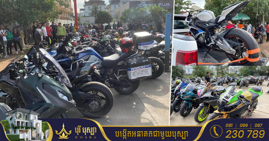 កម្លាំងគយ ចុះប្រតិបត្តិការឆ្មក់ពិនិត្យក្រុមម៉ូតូធំ ស្វែងរកម៉ូតូអត់បង់ពន្ធនាំចូល លើផ្លូវជាតិលេខ៦A នៅជ្រោយចង្វារ