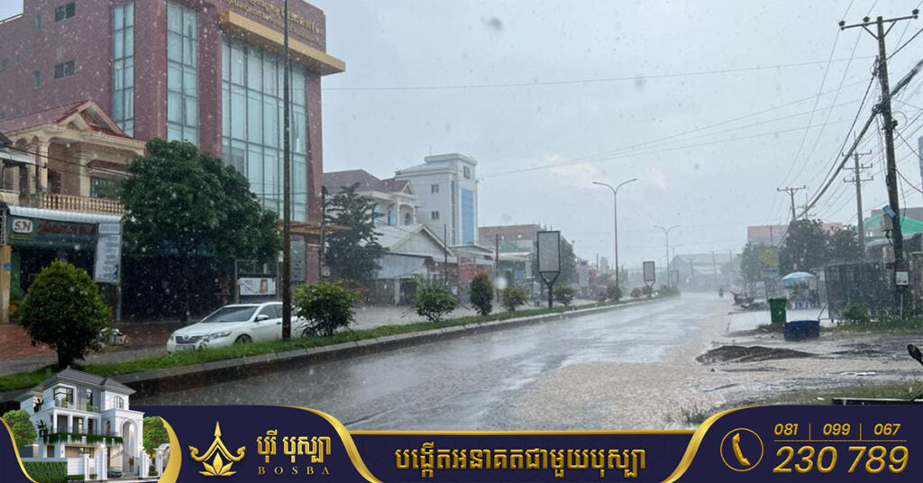 ចាប់ពីថ្ងៃស្អែក ដល់ថ្ងៃទី១ ខែវិច្ឆិកា បណ្ដារាជធានី-ខេត្តក្នុងផ្នែកខ្លះអាចមានភ្លៀងធ្លាក់ដោយអន្លើរ លាយឡំទៅផ្គរ រន្ទះ