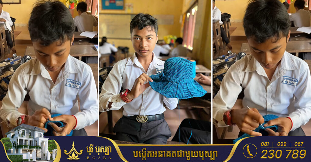 ក្មេងប្រុសសិស្សវិទ្យាល័យមួយរូប ខ្លួនមានរោគប្រចាំកាយ ឪពុកម្តាយក៏មិនសូវធូរធារ ឆ្លៀតពេលចេញលេងចាក់មួក ដើម្បីប្តូរនឹងសម្ភារសិក្សា (មានវីដេអូ)