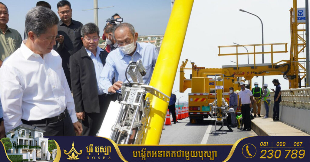 រដ្ឋមន្ត្រីក្រសួងសាធារណការថ្លែងថា ឧបករណ៍បច្ចេកទេសថែទាំស្ពានថ្មី បានផ្តល់ភាពងាយស្រួលក្នុងការថែរក្សាស្ពានឱ្យបានទាន់ពេលវេលា