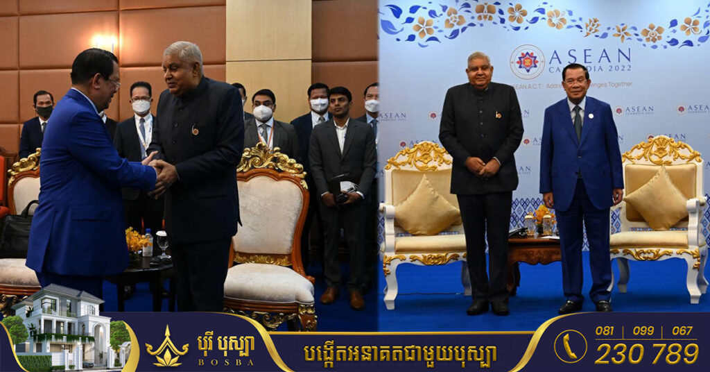 កម្ពុជា-ឥណ្ឌា ផ្លាស់ប្តូរឯកសារដែលចុះហត្ថលេខារួចចំនួន៤ ក្រោមអធិបតីភាព សម្តេចតេជោ និងអនុប្រធានាធិបតីឥណ្ឌា