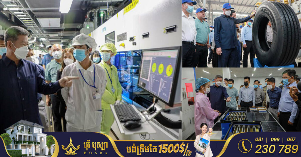 ឯកឧត្តម គួច ចំរើន ចុះពិនិត្យសកម្មភាព សាងសង់រោងចក្រផលិតសំបកកង់រថយន្ត រោងចក្រអគ្គិសនី សូឡា និង រោងចក្រគ្រឿងសិង្ហារឹម