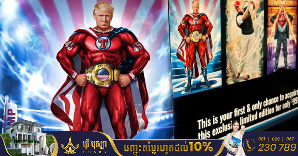 លោក Donald Trump ដាក់លក់កាត NFT ដែលមានរូបប្លែកៗរបស់គាត់ក្នុងម្លៃ ៩៩ដុល្លារ ដើម្បីឲ្យពលរដ្ឋទិញជាកាដូក្នុងឱកាសបុណ្យណូអែល