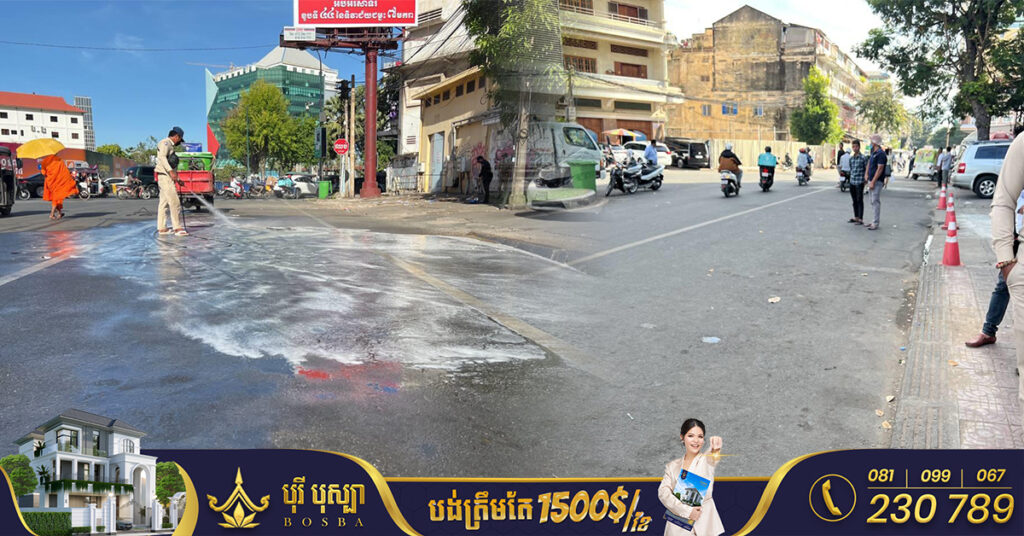 អាជ្ញាធរខណ្ឌដូនពេញ បន្តយុទ្ធនាការក្តៅចុះរៀបចំសណ្តាប់ធ្នាប់ និងសម្អាតបរិស្ថាន នៅជុំវិញចំណតឡានផ្សារធំថ្មី