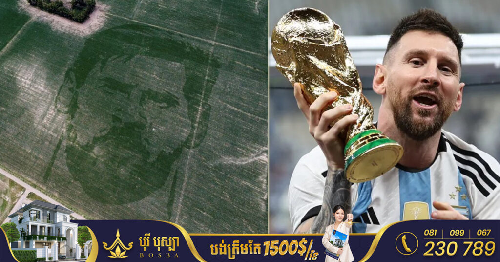 ដោយចិត្តស្រលាញ់! ម្ចាស់ចម្ការនៅអាហ្សង់ទីន សម្រេចដាំពោតឱ្យចេញជាមុខម្ចាស់ពាន World Cup កីឡាករ Messi តែម្តង