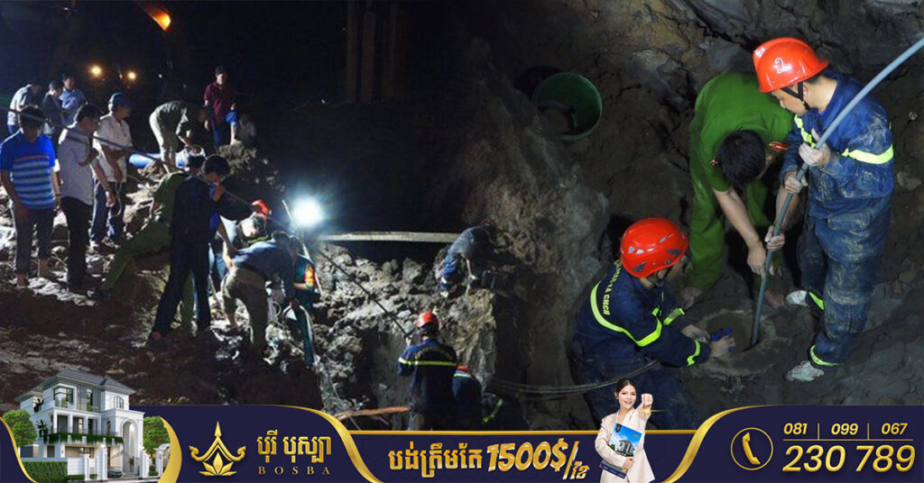 ​សាកសពក្មេងប្រុស​ដែលបាត់បង់ជីវិត នៅក្នុងគ្រឹះបេតុងជម្រៅ ​៣៥​ម៉ែត្រ ​ពេលនេះត្រូវបានគេយកចេញពីក្រោមដីរួចហើយ