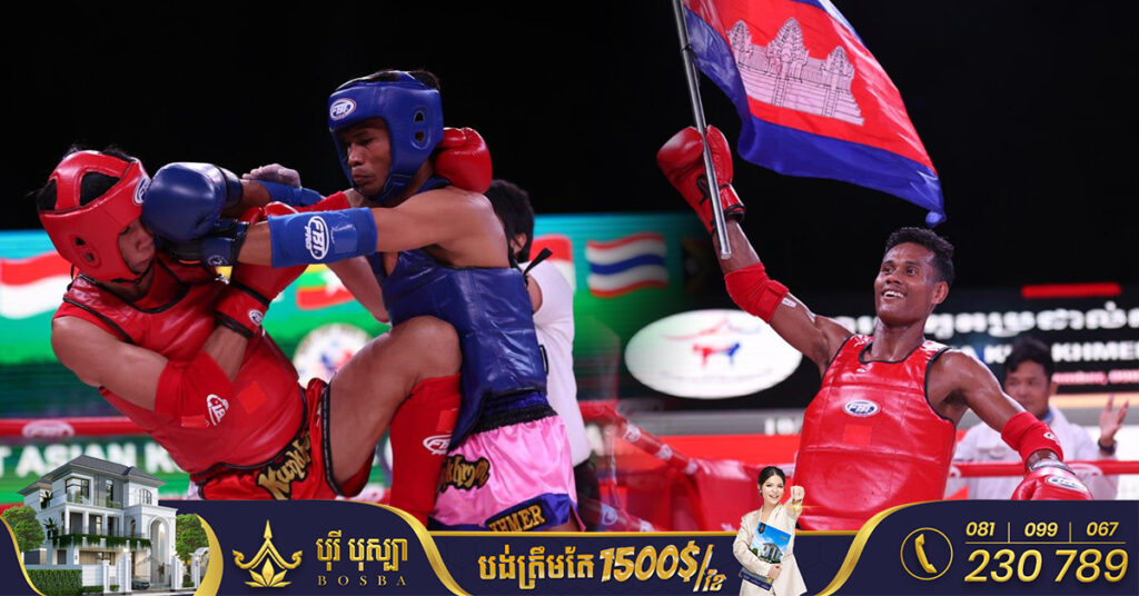 គុនខ្មែរ បង្ហាញខ្លួនលើកដំបូងក្នុងស៊ីហ្គេម ដោយប្រើអត្តសញ្ញាណខ្មែរសុទ្ធសាធ មិនពាក់ព័ន្ធក្បាច់គុនផ្សេងឡើយ