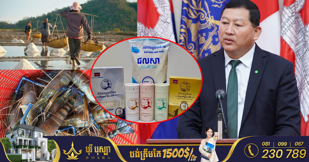 បង្កងតាកែវ, អំបិលកំពត, ទឹកត្រីកំពត និងក្តាមថ្មកោះកុង កំពុងរៀបចំចុះបញ្ជីជាផលិតផលម៉ាកសម្គាល់ភូមិសាស្រ្ដទំនិញ