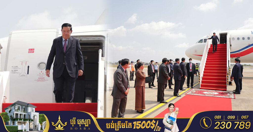 សម្ដេចតេជោ ហ៊ុន សែន អញ្ជើញដឹកនាំគណៈប្រតិភូត្រឡប់មកដល់ប្រទេសកម្ពុជាវិញហើយ