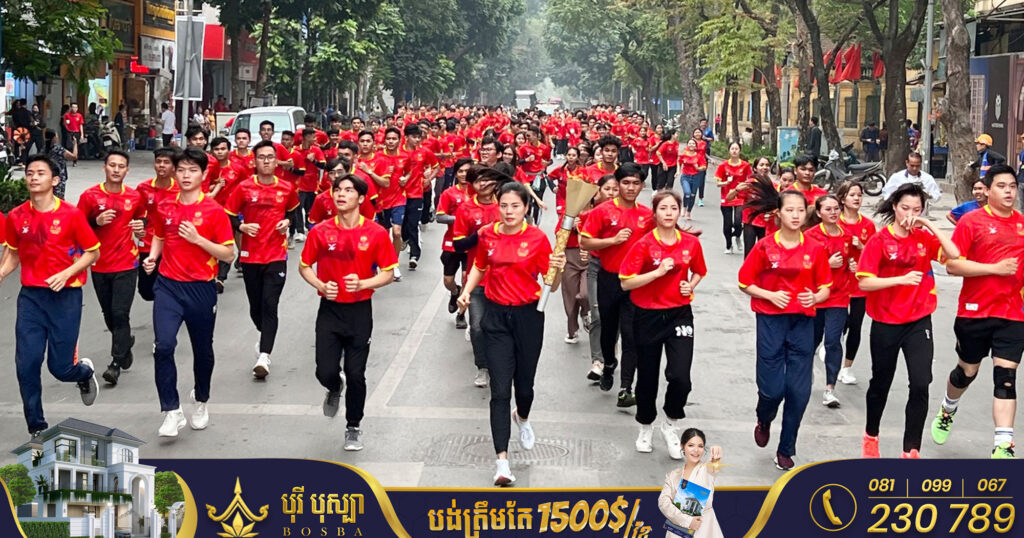 ពិធីរត់ដង្ហែភ្លើងគប់ ស៊ីហ្គេម-អាស៊ានប៉ារ៉ាហ្គេម ឆ្នាំ២០២៣ ចាប់ផ្តើមនៅទីក្រុងហាណូយ ប្រទេសវៀតណាម