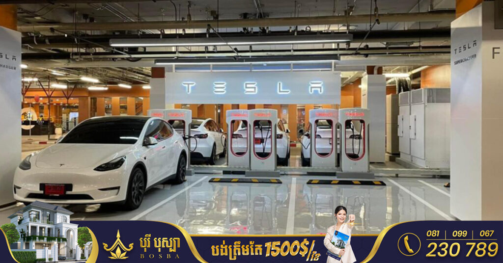Tesla សង់ស្ថានីយ៍សាកថ្មរថយន្តល្បឿនលឿននៅថៃជាលើកដំបូង ដោយសាកថ្មត្រឹម ១៥នាទីអាចជិះបានជាង ៣០០គីឡូម៉ែត្រ
