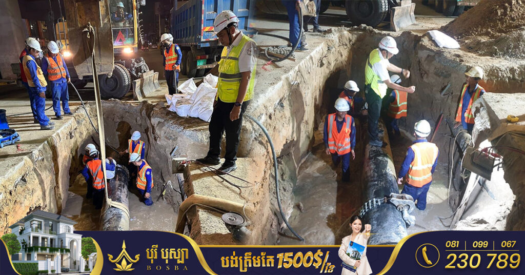 ត្រងទឹកទុកផង! រដ្ឋាករទឹកស្វយ័តក្រុងភ្នំពេញ នឹងផ្អាកផ្គត់ផ្គង់ទឹកស្អាតរយៈពេលខ្លី នៅតាមបណ្ដាសង្កាត់ចំនួន ៣ ក្នុងខណ្ឌឬស្សីកែវ