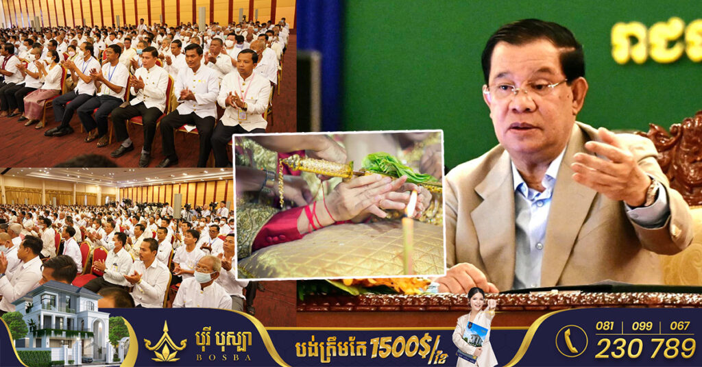 សម្តេចតេជោ ហ៊ុន សែន ផ្តល់យោបល់ដល់អាចារ្យឱ្យពិភាក្សាជាមួយម្ចាស់ដើមការ រឿងដាក់កូនប្រុសអង្គុយផ្ទឹមនៅខាងឆ្វេង ឬខាងស្តាំ