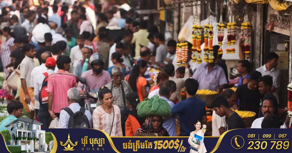 ឥណ្ឌានឹងវ៉ាដាច់ចិនក្នុងខែនេះ ក្លាយជាប្រទេសដែលមានប្រជាជនច្រើនជាងគេបំផុតនៅលើពិភពលោក