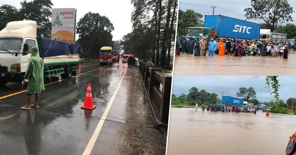 ស្ថានភាពជំនន់ទឹកភ្លៀងនៅក្នុងខេត្តព្រះសីហនុបានស្រកចុះជាបណ្តើរៗហើយ