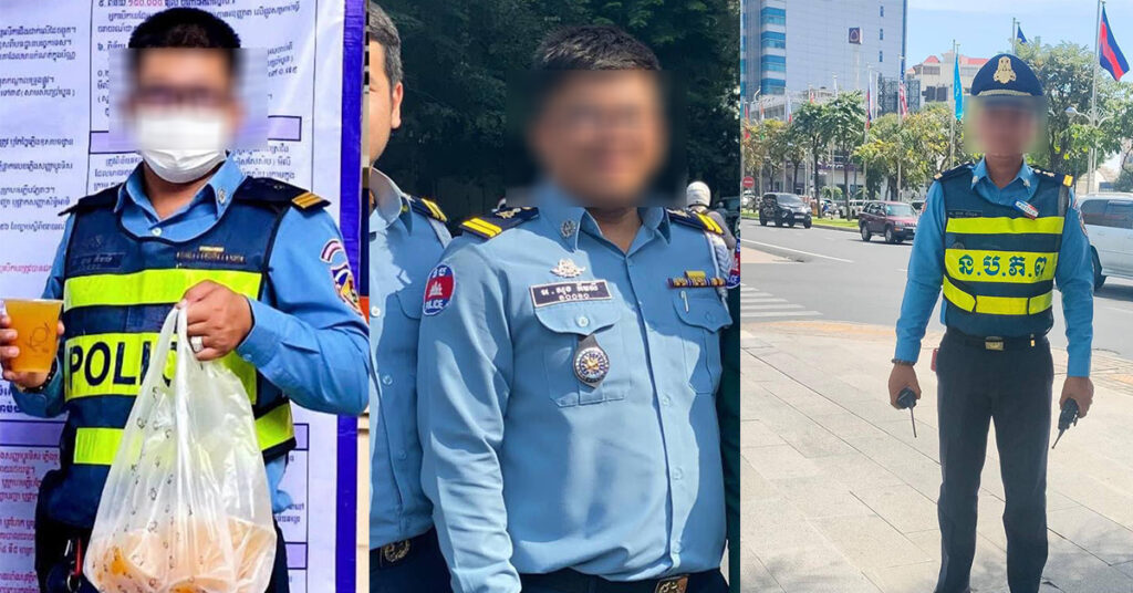 ផ្អាកការងារនគរបាលចរាចរណ៍ ៣នាក់ ក្រោយរងការចោទថា ជំរិតទារប្រាក់ពីជនជាតិចិន នៅគោលដៅស្តុបវត្តស្លែង