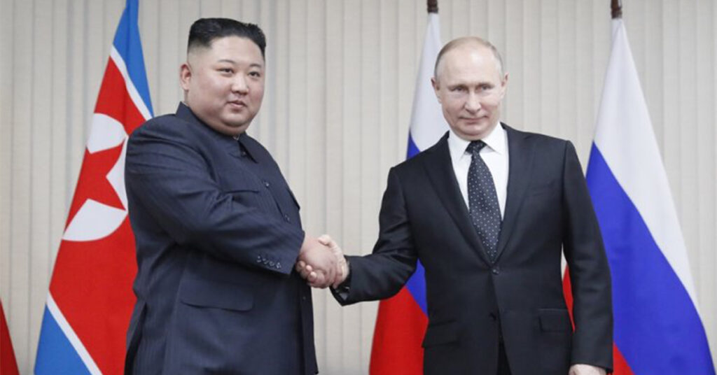 លោក គីម ជុងអ៊ុន និងលោក ពូទីន ឆ្លើយឆ្លងគ្នាតាមសំបុត្រ ភ្ជាប់ជាមួយការសន្យាពង្រឹងទំនាក់ទំនង