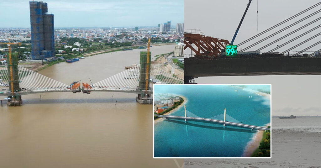 រដ្ឋបាលរាជធានីភ្នំពេញ៖ ស្ពានបេតុងខ្សែកាប ឆ្លងទន្លេបាសាក់កោះពេជ្រ នឹងត្រៀមដាក់ឱ្យ​ដំ​ណើរការនៅមុនព្រះរាជពិធីបុណ្យអុំទូកខាងមុខនេះ