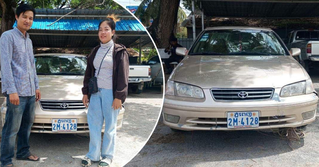 អាវុធហត្ថខេត្តតាកែវ ប្រគល់រថយន្ត ដែលក្រុមចោគាស់ផ្ទះលួច ឲ្យទៅម្ចាស់ដើមវិញ