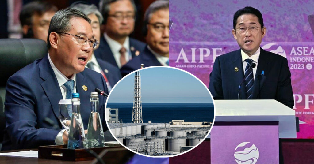 នាយករដ្ឋមន្រ្តីជប៉ុន ជជែកជាមួយនាយករដ្ឋមន្រ្តីចិន ជុំវិញការបញ្ចេញទឹកចម្រោះសារធាតុវិទ្យុសកម្ម