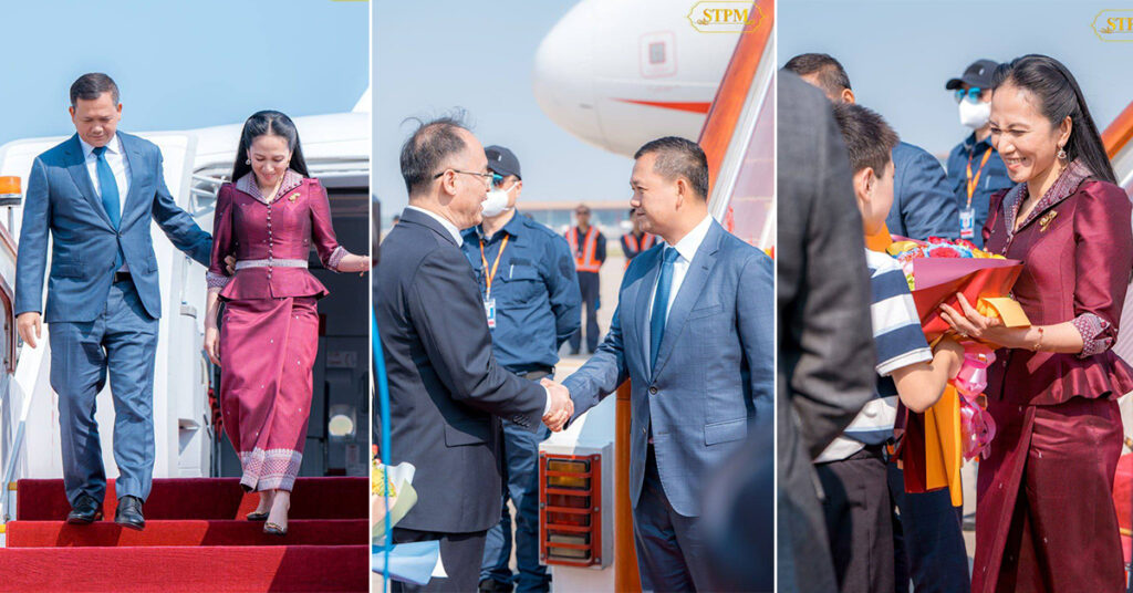 សម្តេចអធិបតី ហ៊ុន ម៉ាណែត ដឹកនាំគណៈប្រតិភូជាន់ខ្ពស់ អញ្ជើញដល់អាកាសយានដ្ឋានអន្តរជាតិ ទីក្រុងប៉េកាំង