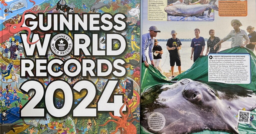 ត្រីបបែលយក្សរបស់កម្ពុជា ដែលមានទម្ងន់ ៣០០គីឡូក្រាម បំបែកឯតទគ្គកម្មជាត្រីទឹកសាបដ៏ធំបំផុតនៅលើពិភពលោក