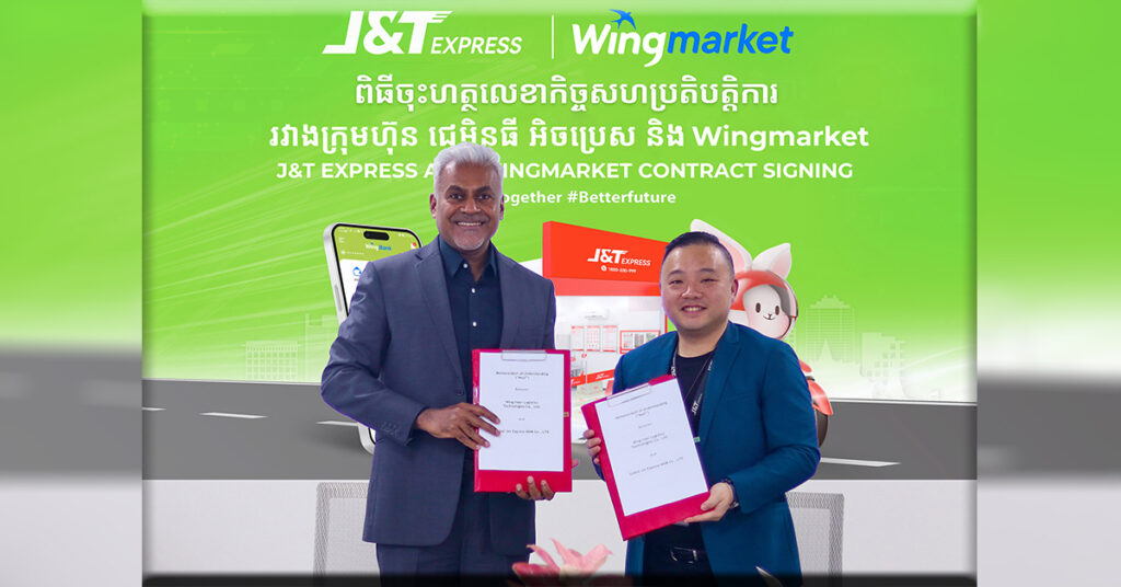 J&T Express សហការជាមួយ Wingmarket ផ្តល់ដំណោះស្រាយសម្រាប់ការដឹកជញ្ជូន