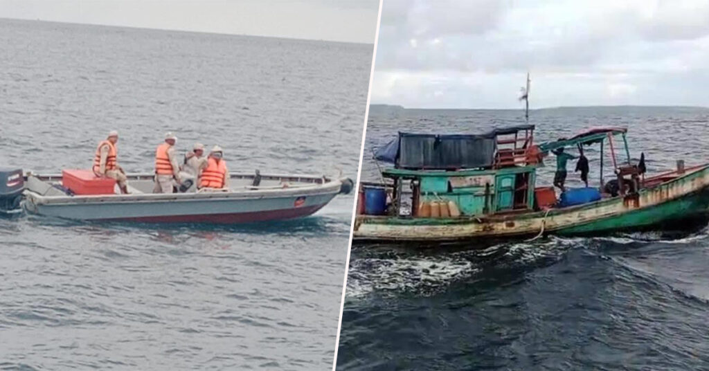 ស្ដ្រី និងក្មេងតូចម្នាក់ ធ្លាក់ពីលើទូកនេសាទបាត់ខ្លួនកណ្ដាលសមុទ្រ នៅក្រុងកោះរ៉ុង, កម្លាំងសមត្ថកិច្ចកំពុងស្រាវជ្រាវរុករក