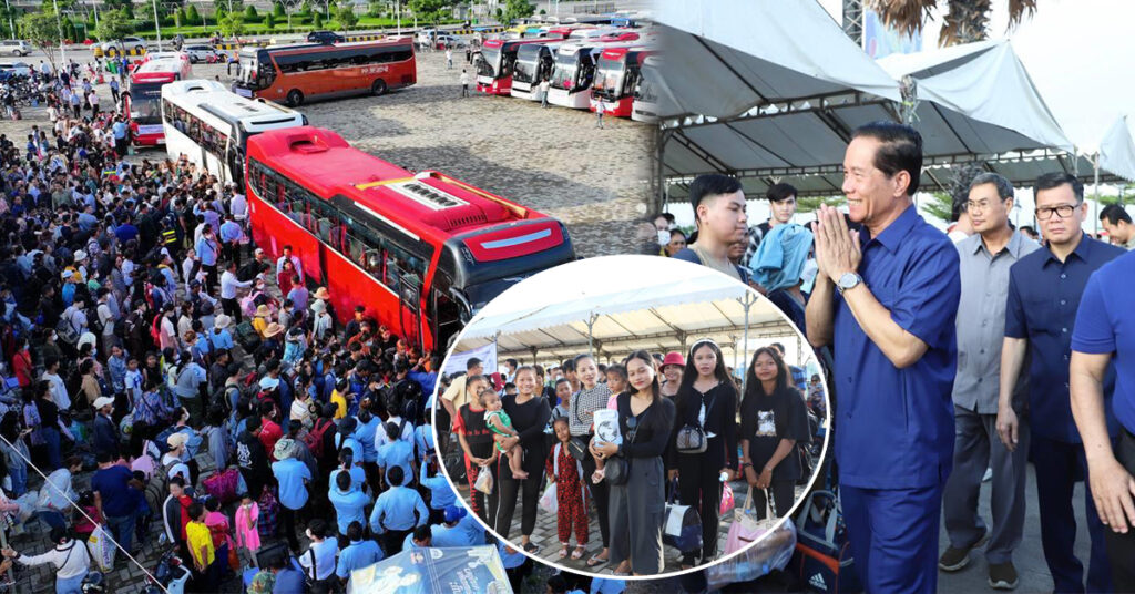 អភិបាលរាជធានីភ្នំពេញ ជូនដំណើរកម្មករ-កម្មការិនី និងប្រជាពលរដ្ឋឡើងជិះរថយន្តក្រុងដោយឥតគិតថ្លៃ ទៅស្រុកកំណើតក្នុងឱកាសបុណ្យភ្ជុំបិណ្ឌ