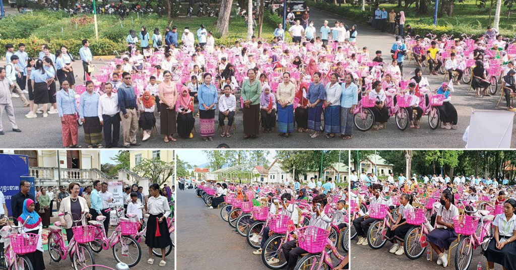 អភិបាលខេត្តកំពង់ឆ្នាំង នាំកង់១៥០គ្រឿង ជាអំណោយរបស់រដ្ឋាភិបាល និងប្រជាជនតួគី ចែកជូនសិស្សក្រីក្រ