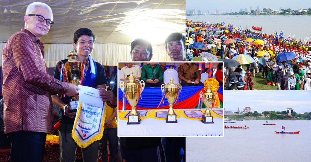 អុំទូកនៅក្រុងតាខ្មៅ ទាក់ទាញភ្ញៀវមកលេងកម្សាន្តជាង ៦ម៉ឺននាក់, ឧបនាយករដ្ឋមន្ត្រី អូនព័ន្ធ មុនីរ័ត្ន កោតសរសើរ និងជូនរង្វាន់ដល់កីឡាករទាំងអស់