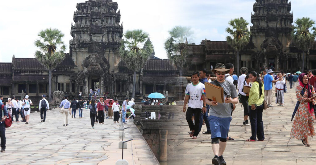 ភ្ញៀវទេសចរ និងប្រជាពលរដ្ឋ ចាប់ផ្តើមធ្វើដំណើរចូលប្រាសាទអង្គរវត្ត តាមស្ពានហាលខាងលិច ឡើងវិញ ក្រោយសម្ពោធដាក់ឱ្យប្រើប្រាស់ជាផ្លូវការ