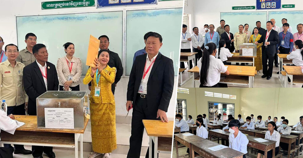 បេក្ខជន១៦៥នាក់ អវត្តមាន ថ្ងៃដំបូង នៃដំណើរការប្រឡងបាក់ឌុប ក្នុងខេត្តតាកែវ