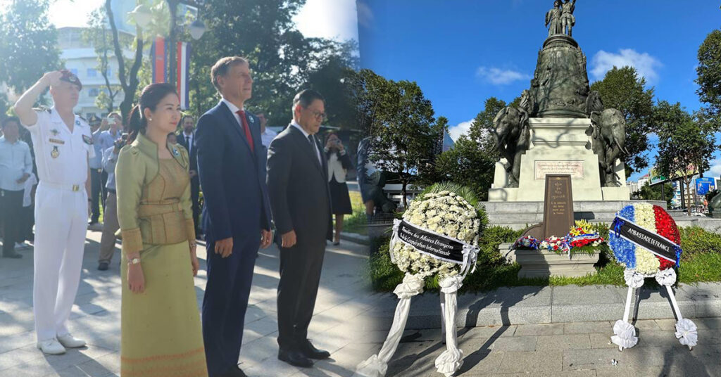 ស្ថានទូតបារាំង ប្រចាំកម្ពុជា បានរៀបចំពិធីរំលឹកខួបនៃការបញ្ចប់សង្រ្គាមលោកលើកទី១