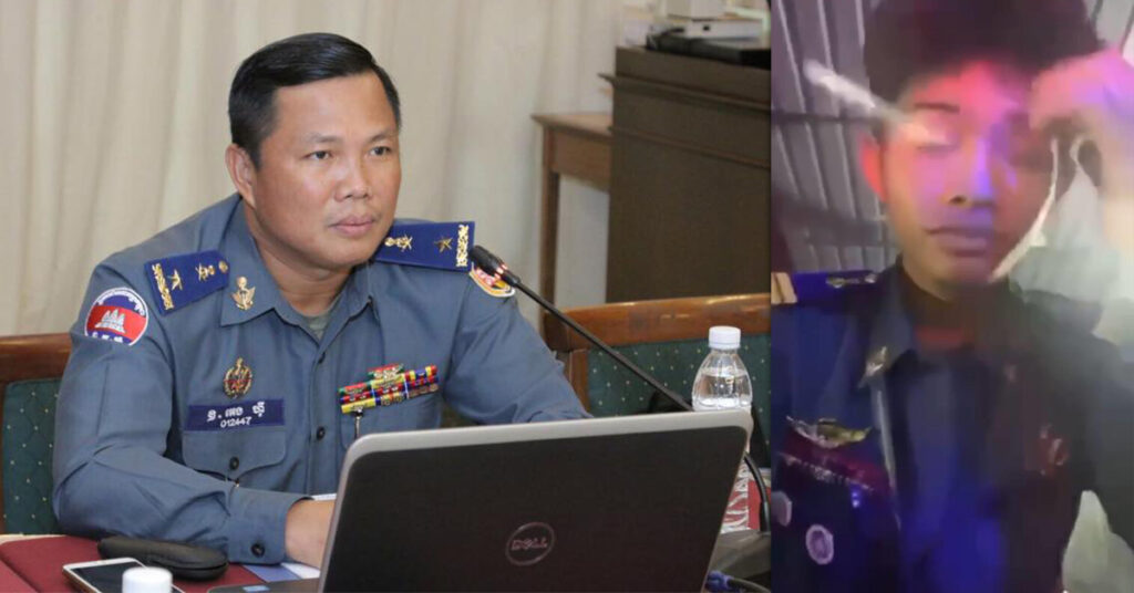 អ្នកនាំពាក្យកងរាជអាវុធហត្ថលើផ្ទៃប្រទេស បកស្រាយរឿងបុគ្គលដែលស្លៀកពាក់ឯកសណ្ឋានកងរាជអាវុធ បង្ហោះវីដេអូច្រៀង, បុគ្គលនោះត្រូវបានអប់រំ និងឱ្យលុបវីដេអូចោល