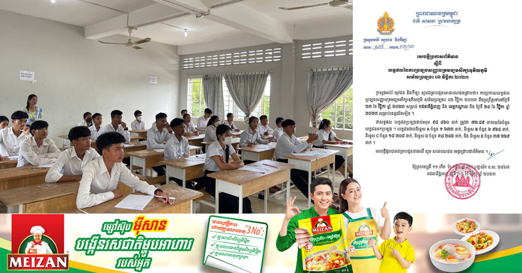 ក្រសួងអប់រំ បង្ហាញចំនួនសិស្សជាប់បាក់ឌុប តាមនិទ្ទេសនីមួយៗ, និទ្ទេស A ១,៦៧៣នាក់