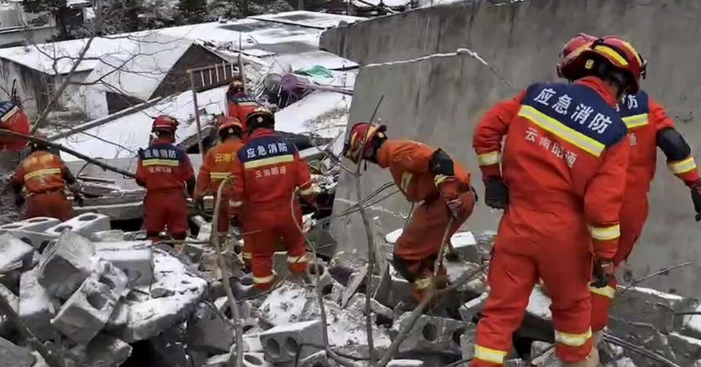 មនុស្សសរុប៤៧នាក់ កប់ជាប់ក្រោមគ្រោះបំណាក់ដីនៅខេត្ត Yunnan ប្រទេសចិន