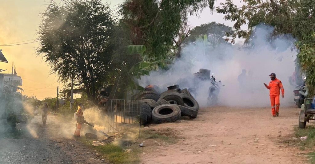 យុទ្ធនាការបាញ់ថ្នាំមូស រយៈពេលជិត១សប្ភាហ៍ នៅរាជធានីភ្នំពេញ បាញ់បាន៣៦សង្កាត់ និង៩ខណ្ឌ